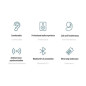 Oreillette Bluetooth gauche OWS YJ-77 ECO – Blanc Oreillette Bluetooth gauche OWS YJ-77 ECO – Blanc