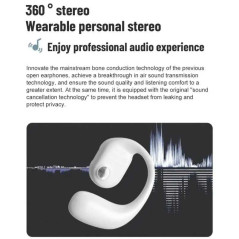 Oreillette Bluetooth gauche OWS YJ-77 Blanc