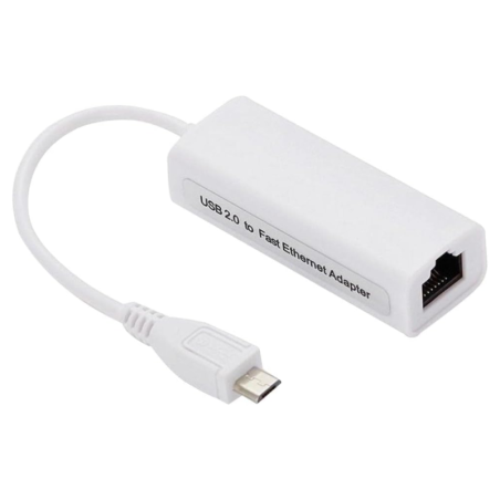 Micro-USB to RJ45 adapter ECO – Gigabit White