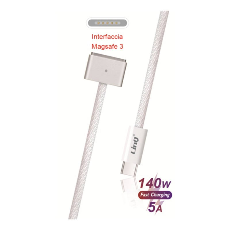 Câble USB-C vers MagSafe 3 LinQ TPC9109 – 2 m Câble USB-C vers MagSafe 3 LinQ TPC9109 – 2 m