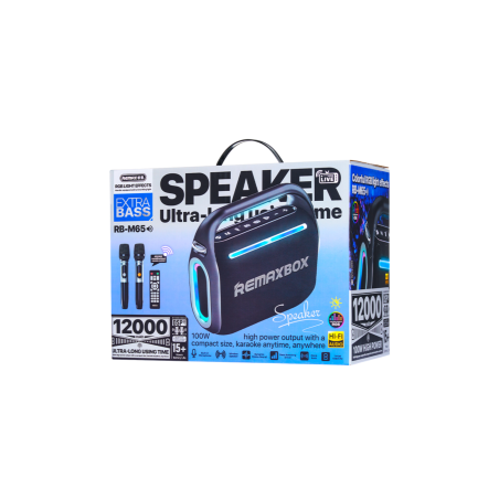 Enceinte Sans Fil 12000 mAh REMAX Party Light RB-M65 - 120W - Noir - A