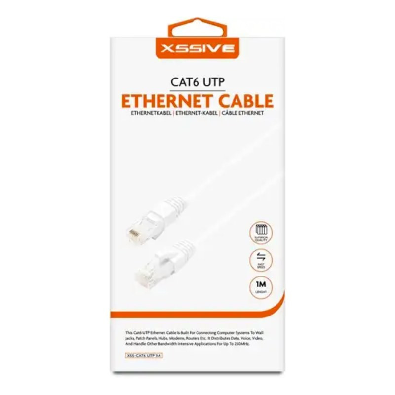 Câble Ethernet Xssive XSS-CAT6UTP3M – UTP Cat6 3 m Blanc Câble Ethernet Xssive XSS-CAT6UTP3M – UTP Cat6 3 m Blanc