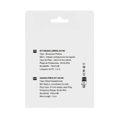 Écouteurs Mayline jack 3,5 mm blancs | Smarty