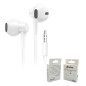 Écouteurs kit mains libres Mayline – Jack 3,5 mm Blanc Écouteurs kit mains libres Mayline – Jack 3,5 mm Blanc