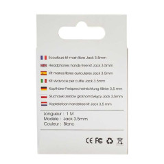 Écouteurs Mayline jack 3,5 mm blancs | Smarty