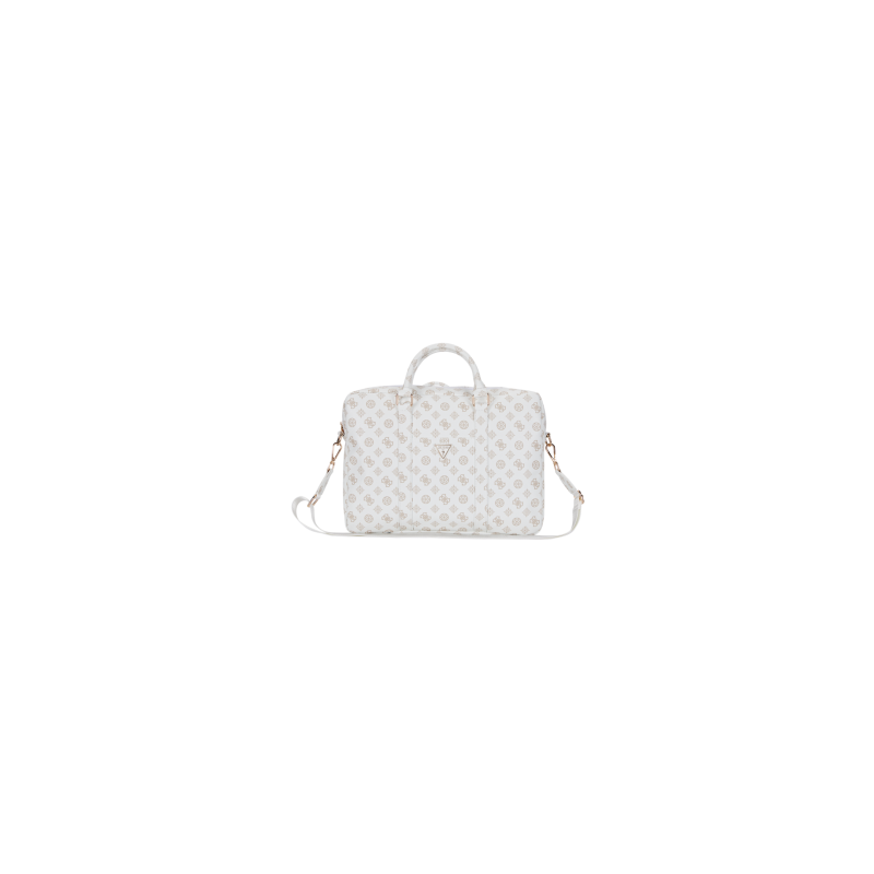Housse pour ordinateur Peony Front Pocket Zipper Triangle Logo Guess GUCB16PGPOSGNH – 16" Blanc