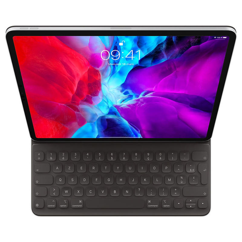 Apple Housse clavier Smart Keyboard Folio pour iPad Pro 12,9" – 3e génération AZERTY · Bon état