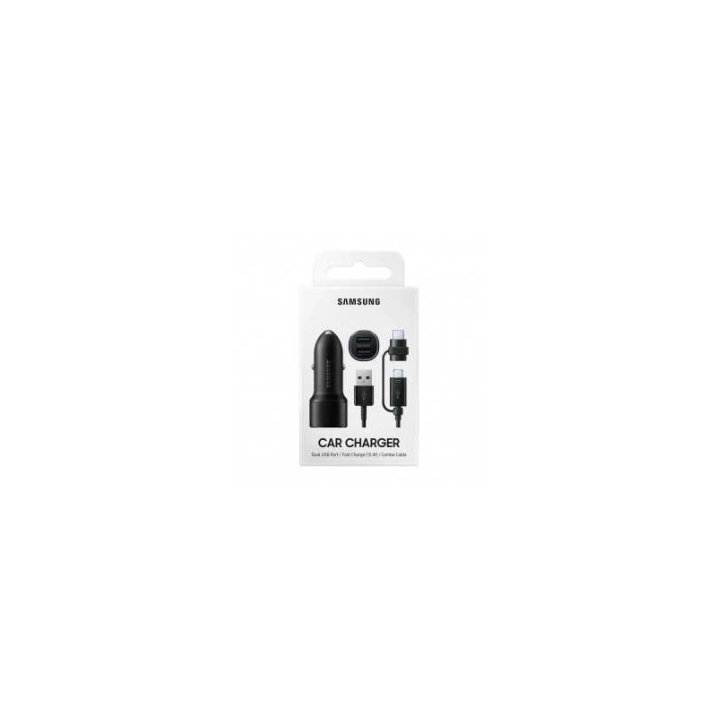 Kit Chargeur allume-cigare Double USB Samsung 15W avec Cable