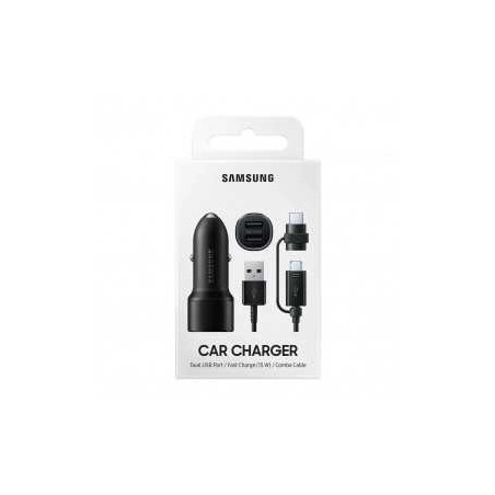 Kit Chargeur allume-cigare Double USB Samsung 15W avec Cable - Audio R