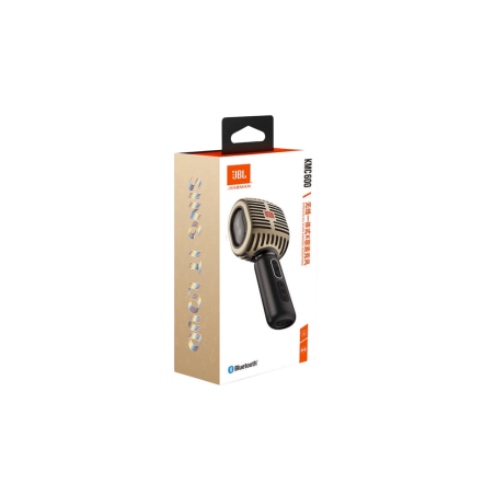 Microphone Bluetooth pour Karaoké JBL KMC600 - JBLKMC600GLDCN - Or - A