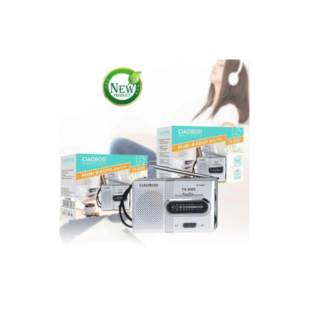 Mini Radio AM/FM compacte à piles CIAOBOSI TX | Smarty Paris