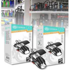 Pompe à pied double cylindre pour vélo et voiture CIAOBOSI ZX-9880 – 2