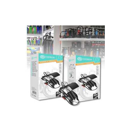 Pompe à pied double cylindre pour vélo et voiture CIAOBOSI ZX-9880 – 2