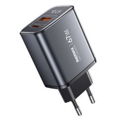 REMAX U2-AC67W 67W GaN Charger Silver | Smarty