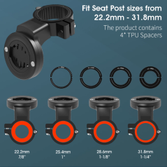 Support selle Garmin Varia AirTag T075 | Smarty