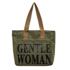 Sac à bandoulière en toile 33*41*12cm - Vert armée - Audio Ref G4146 |