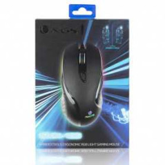 Souris Filaire USB 7200 DPI avec Éclairage LED - Noir - NGS - Audio Re