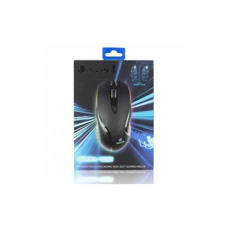 Souris Filaire USB 7200 DPI avec Éclairage LED - Noir - NGS - Audio Re