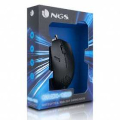 Souris Filaire USB 800/1200 DPI avec Éclairage LED 7 Couleurs - Noir -