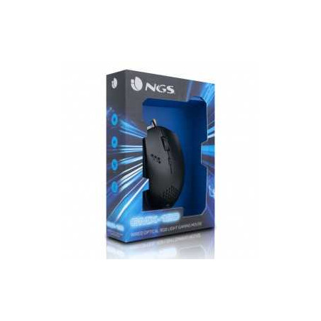 Souris Filaire USB 800/1200 DPI avec Éclairage LED 7 Couleurs - Noir -