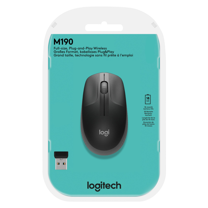 Souris Optique Filaire Logitech M190 - Noir — Logitech · Smarty Paris 18e