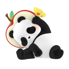 Peluche Panda Roll Édition Limitée Minded Panda with Apple H