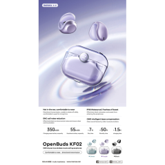 REMAX Open Buds KF02 Black Earbuds | Smarty Paris