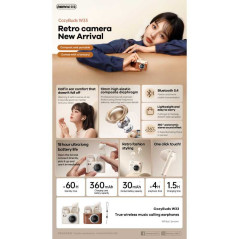 REMAX CozyBuds W33 wireless earbuds white | Smarty