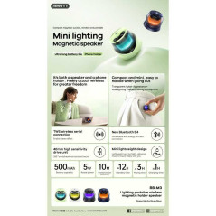 REMAX RB-M3 Wireless Speaker Magnetic Green