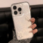 Coque transparente pour iPhone - Effet sable liquide dynamique - Neige hiver — Accessoire · Smarty Paris 18e