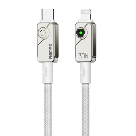 USB-C to Lightning Cable REMAX Swift C35 – 30W Braided 1.2 m White