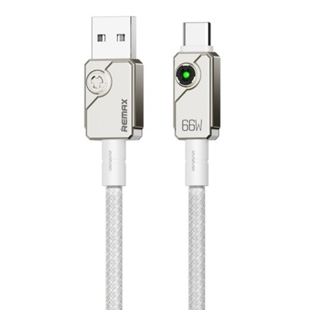 USB to USB-C Cable REMAX Swift C33 – 66W Braided 1.2 m White