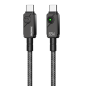 Câble USB-C vers USB-C REMAX Swift C36 – 65W tressé 1,2 m Noir Câble USB-C vers USB-C REMAX Swift C36 – 65W tressé 1,2 m Noir