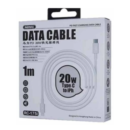 USB-C to Lightning Cable Remax RC-175i – 20W 1m White