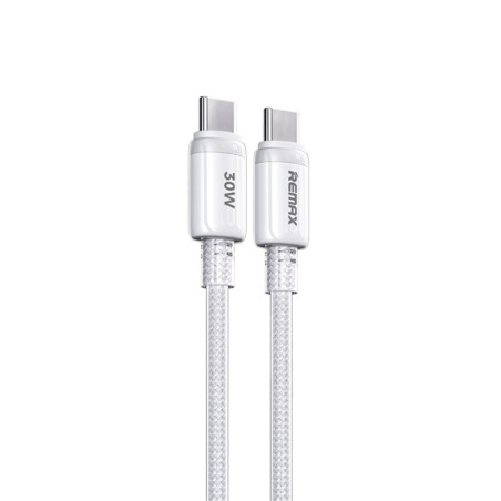 Câble REMAX RC-C036 USB-C/USB-C 30W Blanc | Smarty