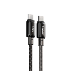 Câble REMAX RC-C036 USB-C/USB-C 30W Noir | Smarty
