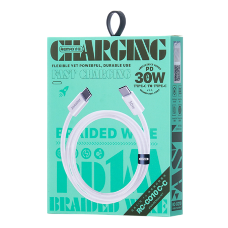 Câble Type-C / Type-C Tressé de Charge Rapide | Smarty Paris