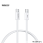 Cable REMAX Chelectricy RC-C010 – USB-C to USB-C 30W 1 m White Cable REMAX Chelectricy RC-C010 – USB-C to USB-C 30W 1 m White