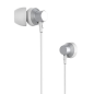 Metal Jack Wired Earphones Remax RM-512 – 1.2m Silver