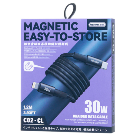 Câble Type-C / Lightning Tressé 30W avec rang | Smarty Paris