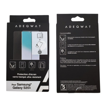 Verre trempé ADEQWAT Galaxy S20 Plus | Smarty