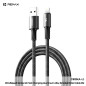 Câble USB-A vers Lightning REMAX CB25(A-L) – 3 A, 15 W, 1,2 m, Noir Câble USB-A vers Lightning REMAX CB25(A-L) – 3 A, 15 W, 1,2 m, Noir
