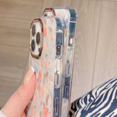 Coque iPhone Mayline Flower-03 saumon | Smarty