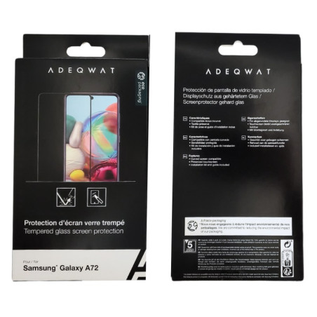 Verre intégral ADEQWAT Samsung A72 | Smarty