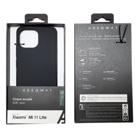 Flexible Case ADEQWAT Xiaomi 11 Lite 4G/5G – Black