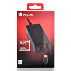 Chargeur USB-C NGS 65 W ordinateur portable | Smarty
