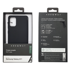 Coque souple ADEQWAT Samsung A71 noir | Smarty
