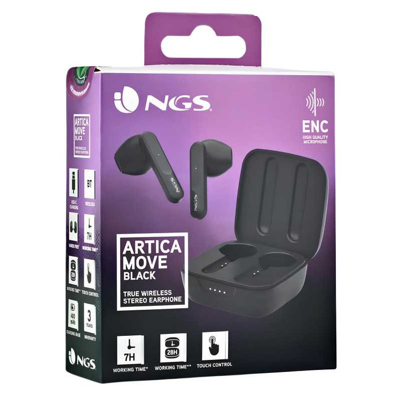 Écouteurs Bluetooth NGS Artica Move Black, Une Paires Intra-Auriculaires - Noir — NGS · Smarty Paris 18e