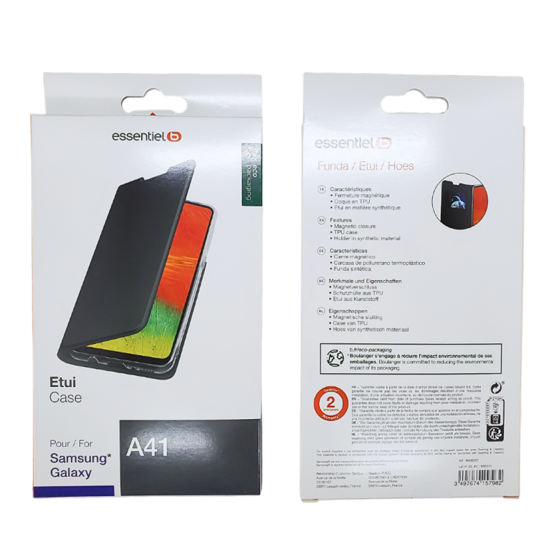 Case ESSENTIELB Samsung Galaxy A41 – Black