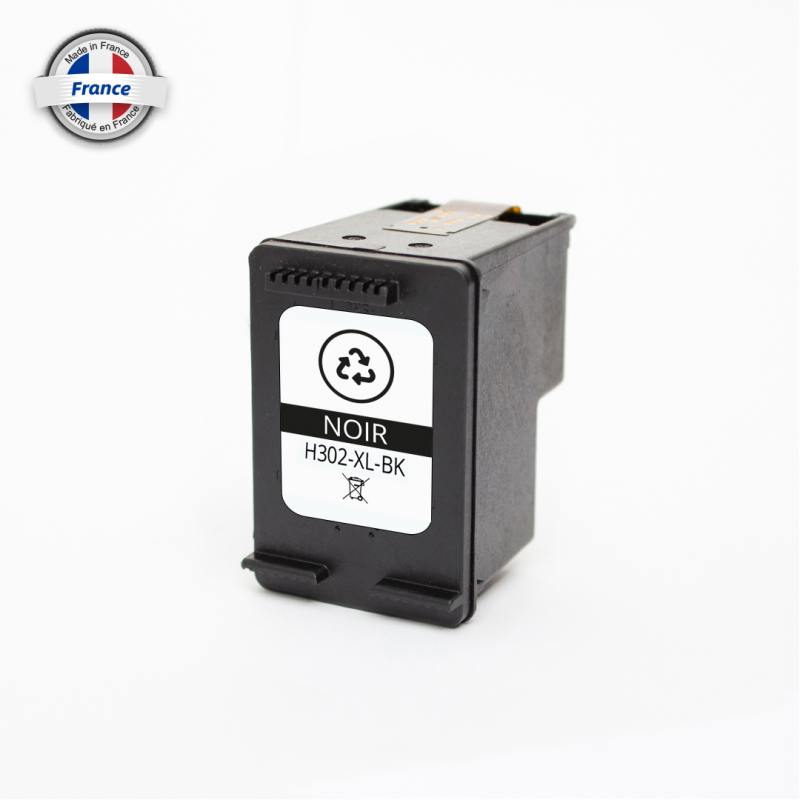 Cartouche d'encre ECO compatible HP 302XL F6U68AE – Noir, 480 pages Cartouche d'encre ECO compatible HP 302XL F6U68AE – Noir, 480 pages